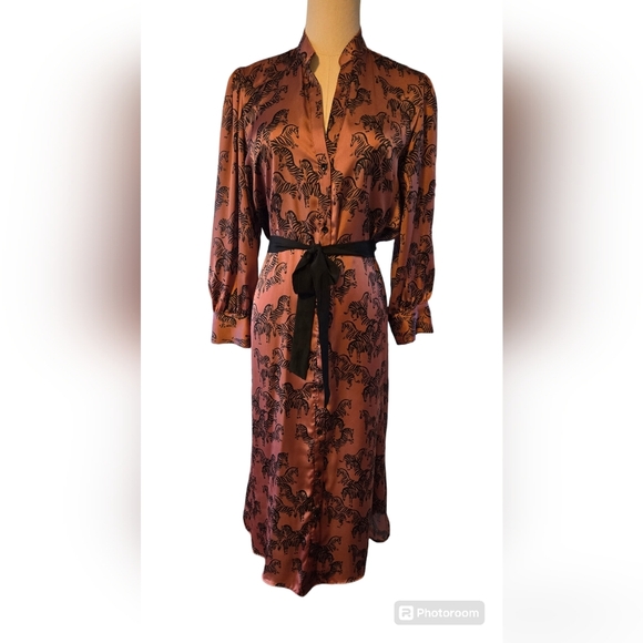 Zara Zebra Print Dress - size small - Picture 2 of 11